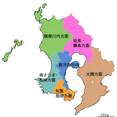 鹿児島県地図